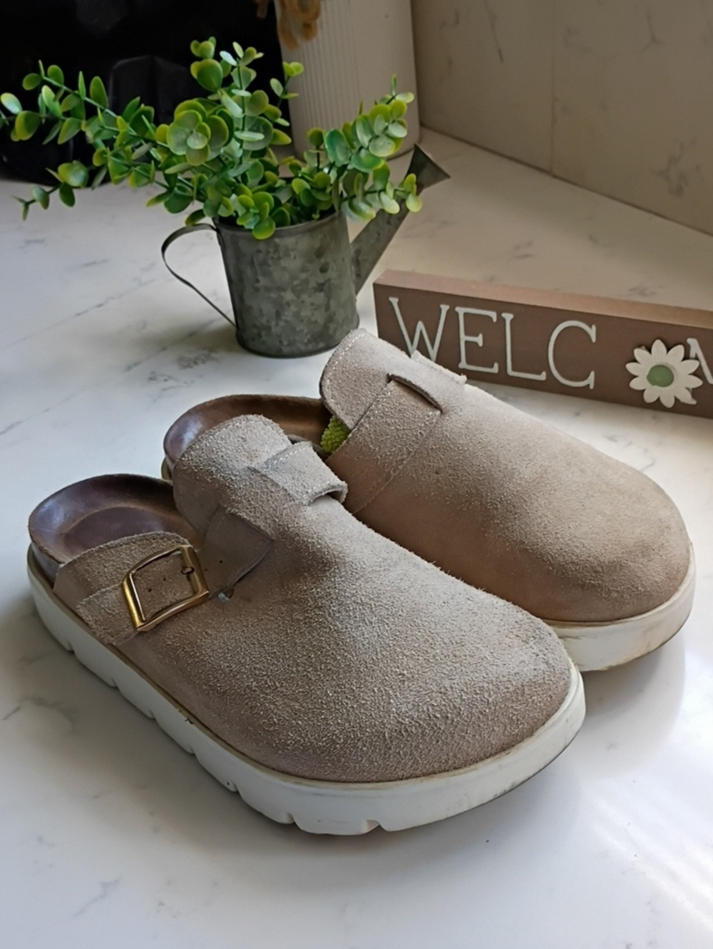 Project Cloud Suede Clogs Women